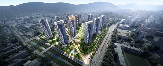 신월2구역 주택재건축정비사업 조감도. <HDC현대산업개발 제공>